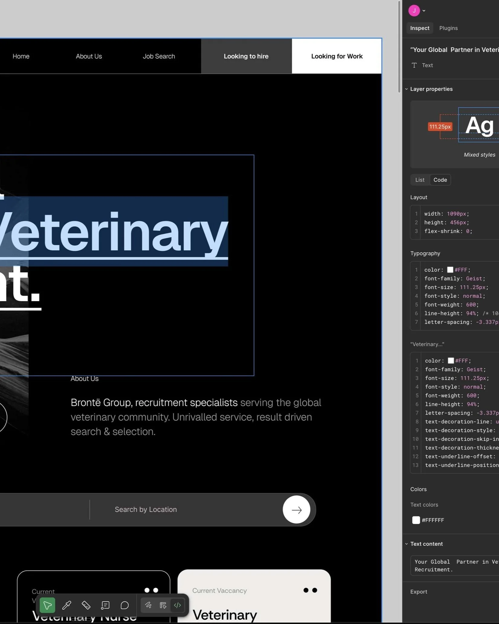 Website design showcase