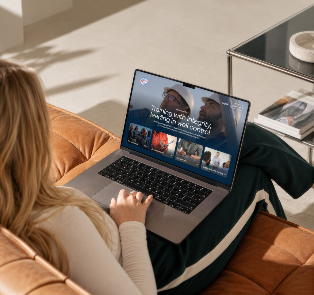 The International Well Control Forum website open on a laptop